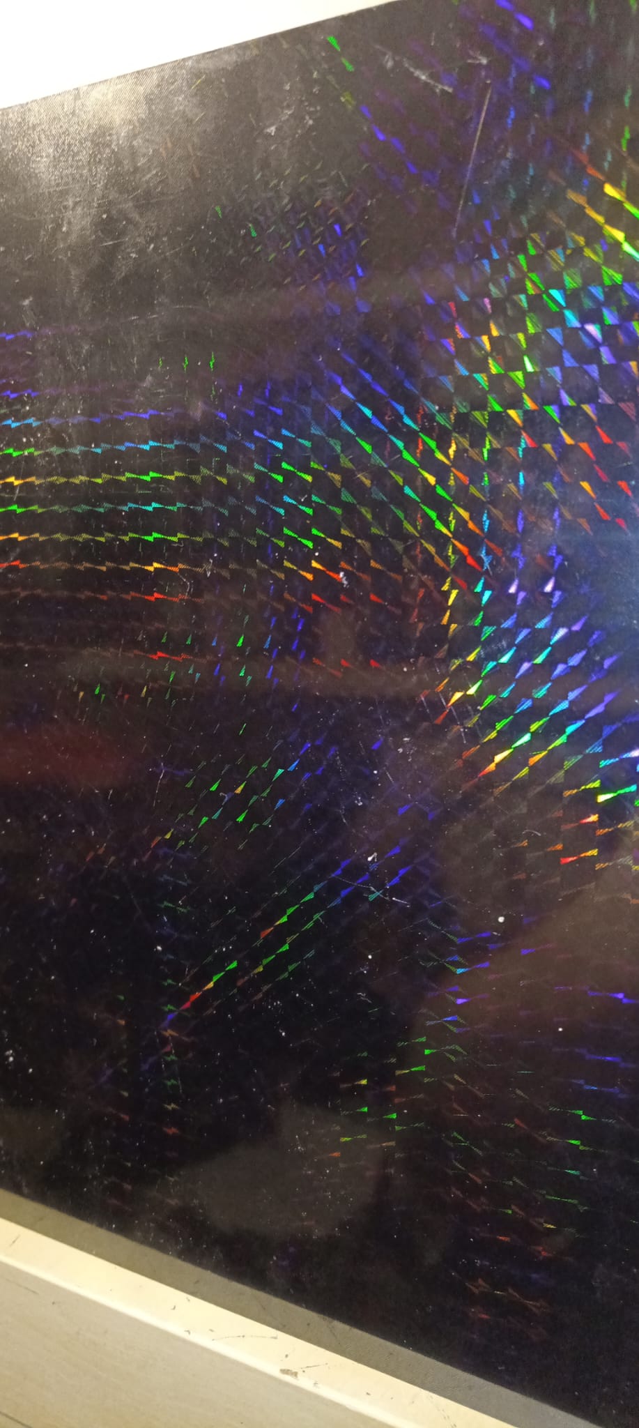 Holografische Druckplatte mit Prismen-Motiv
